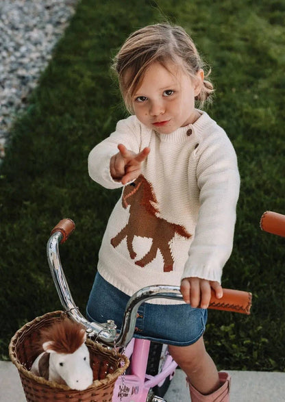 Gwenny Horse Sweater (Cream)