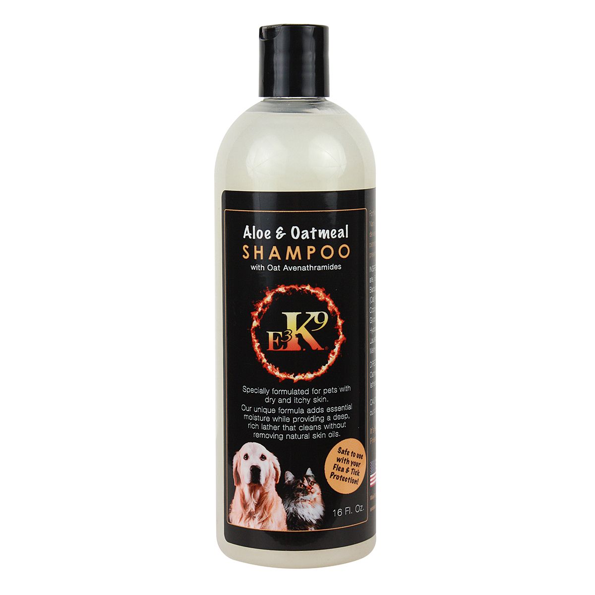 E3 K9 Aloe & Oatmeal Shampoo - 16 fl oz
