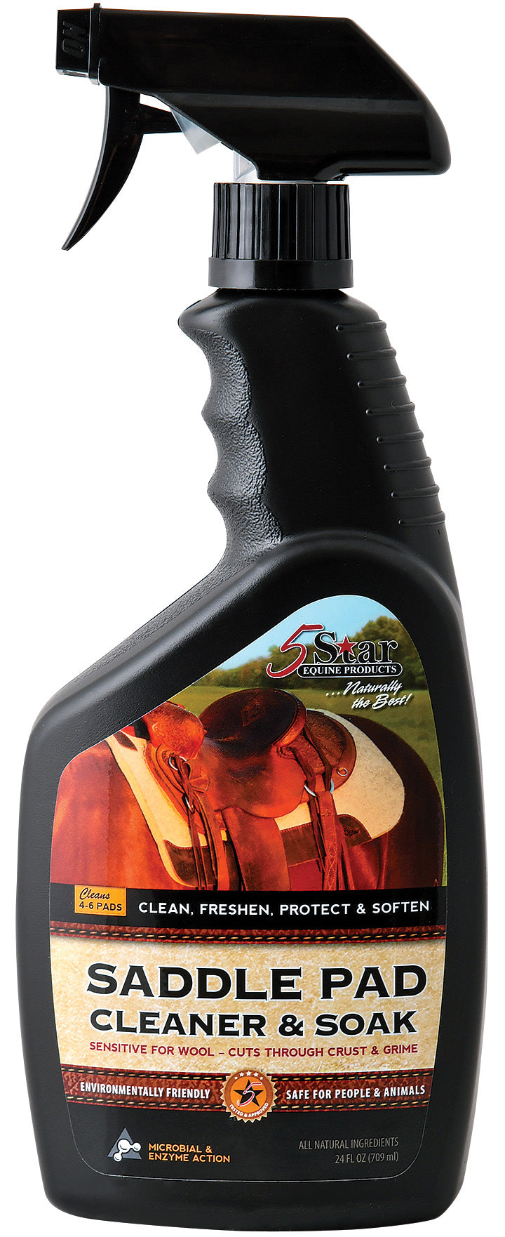 Five Star Equine Saddle Pad and Leather Cleaner 24oz - Riders Choice Supply Co