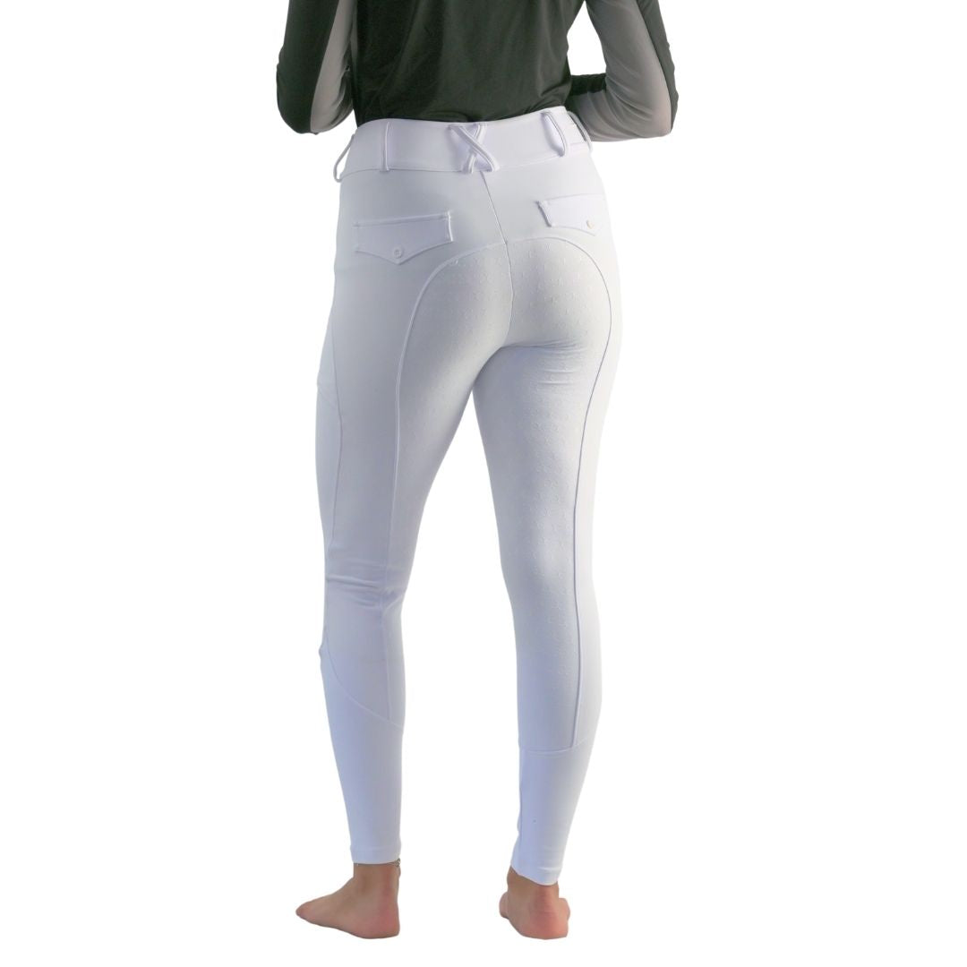 White Just Right Summer Breeches + Free Bit Belt - Riders Choice Supply Co