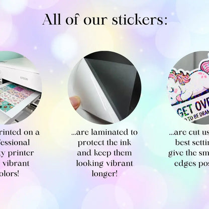MyFancyPony Equestrian Horse Sticker -Waterproof- Get Over It