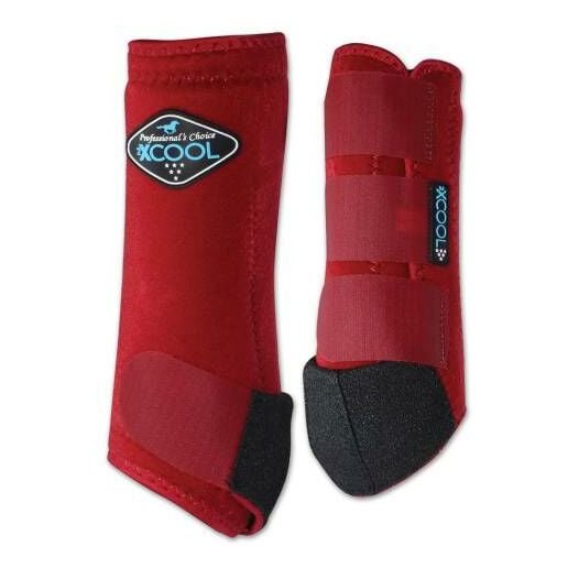 Professionals Choice 2XCool Sports Medicine Boots, Red, Medium - Riders Choice Supply Co
