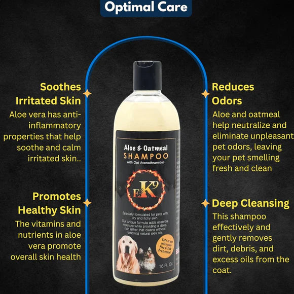 E3 K9 Aloe & Oatmeal Shampoo - 16 fl oz
