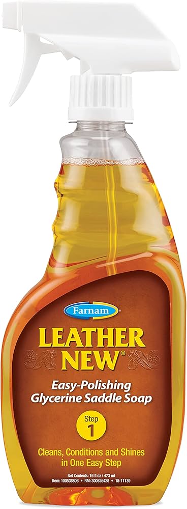 Farnam Glycerine Step 1 Saddle Soap Leather Cleaner, 16 Fluid Ounces - Riders Choice Supply Co