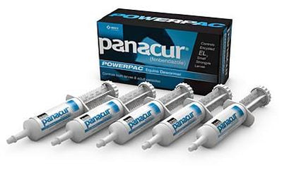 DURVET Panacur Powerpac Fenbendazole Paste Wormer, 57g 5-Pack - Riders Choice Supply Co