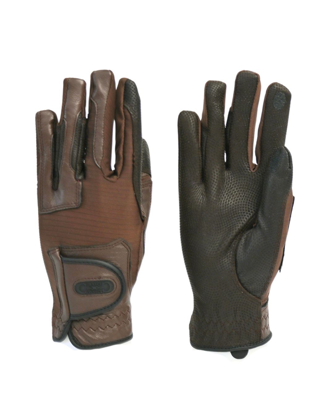Tackified Copper Tech™️ Leather Premium Riding Glove in Brown - Riders Choice Supply Co