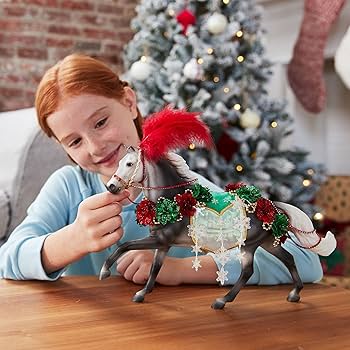 Breyer 2025 Holiday Horse Christmas in Bloom, 13"x11" - Riders Choice Supply Co