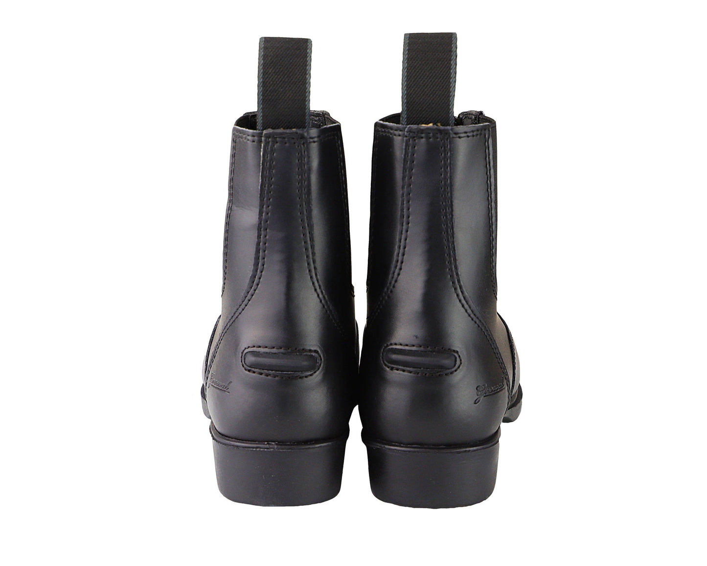 Children's Zip Up Synthetic Paddock Boots: Black / 2 - Riders Choice Supply Co