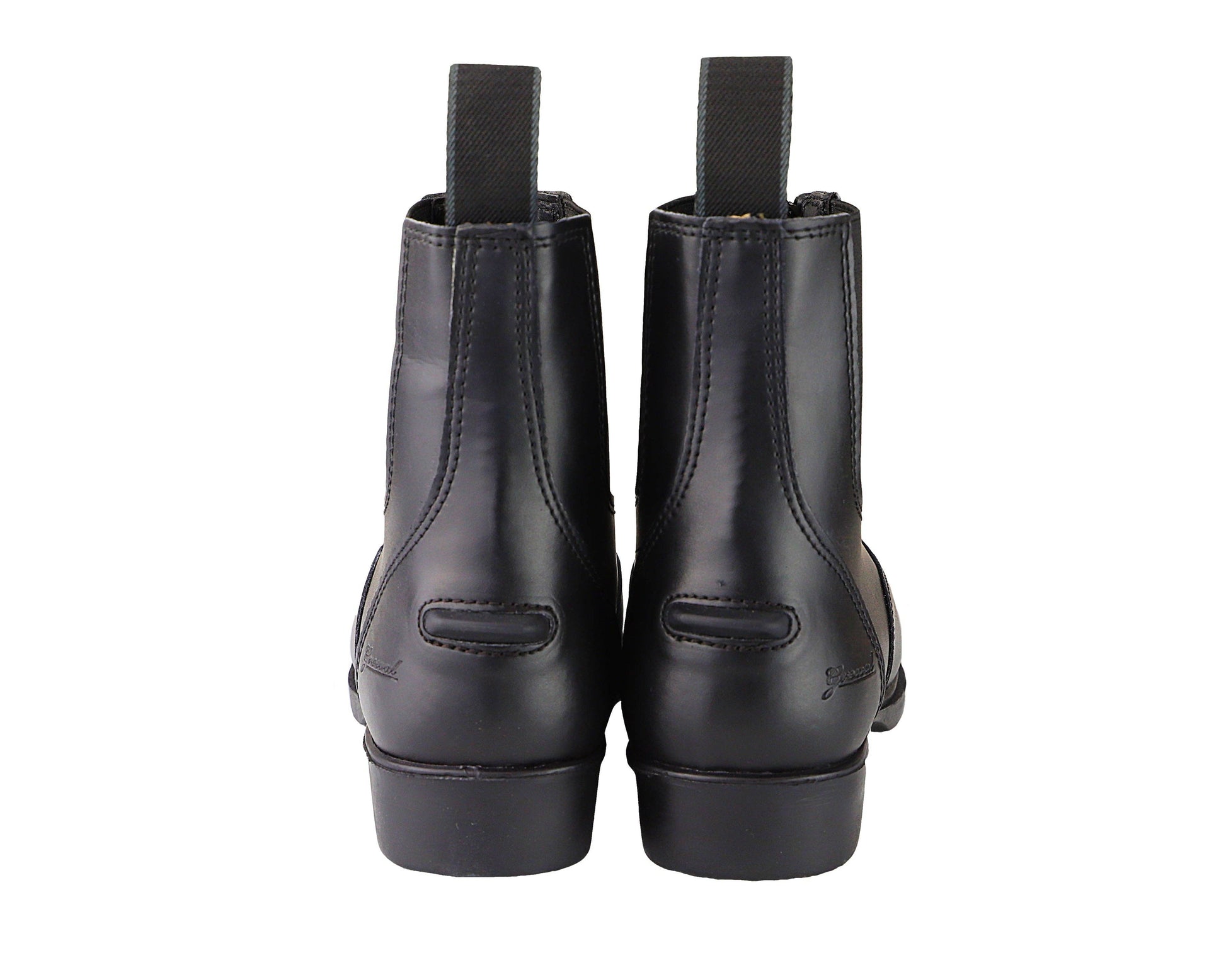 Children's Zip Up Synthetic Paddock Boots: Black / 2 - Riders Choice Supply Co