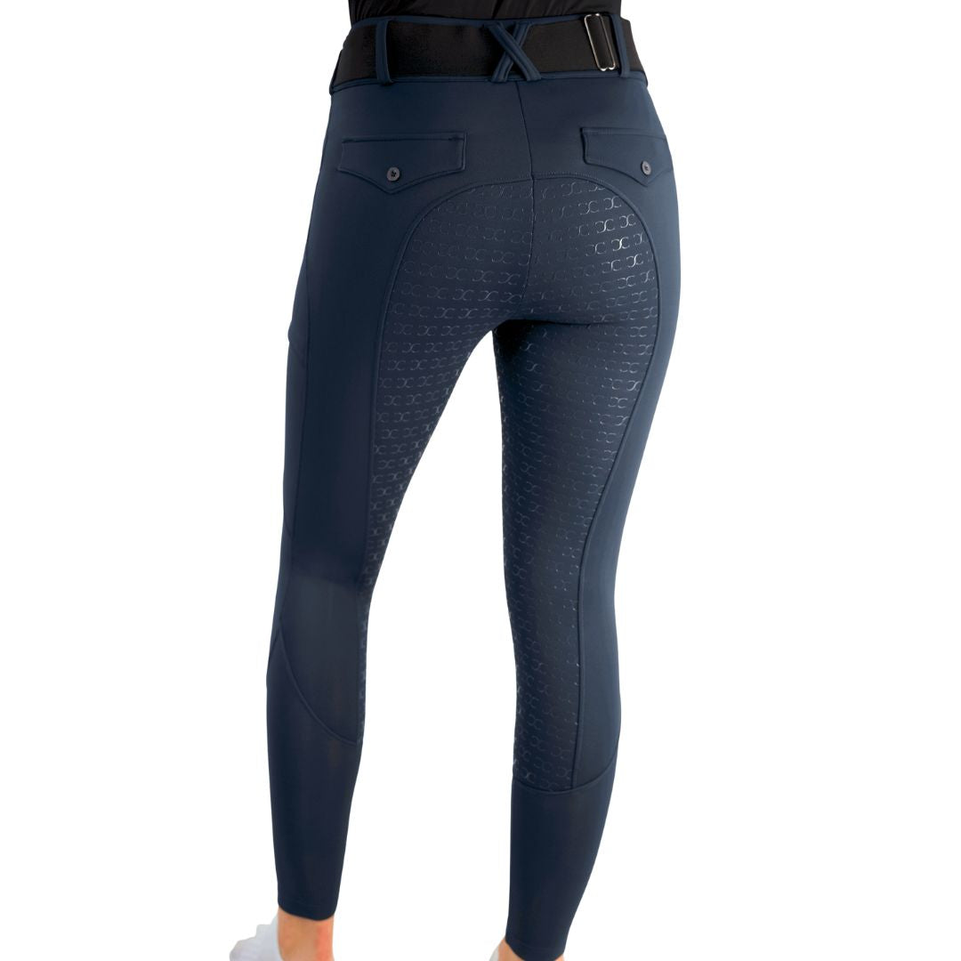 Navy Blue Mid-Weight Winter Full Seat Breeches - Riders Choice Supply Co