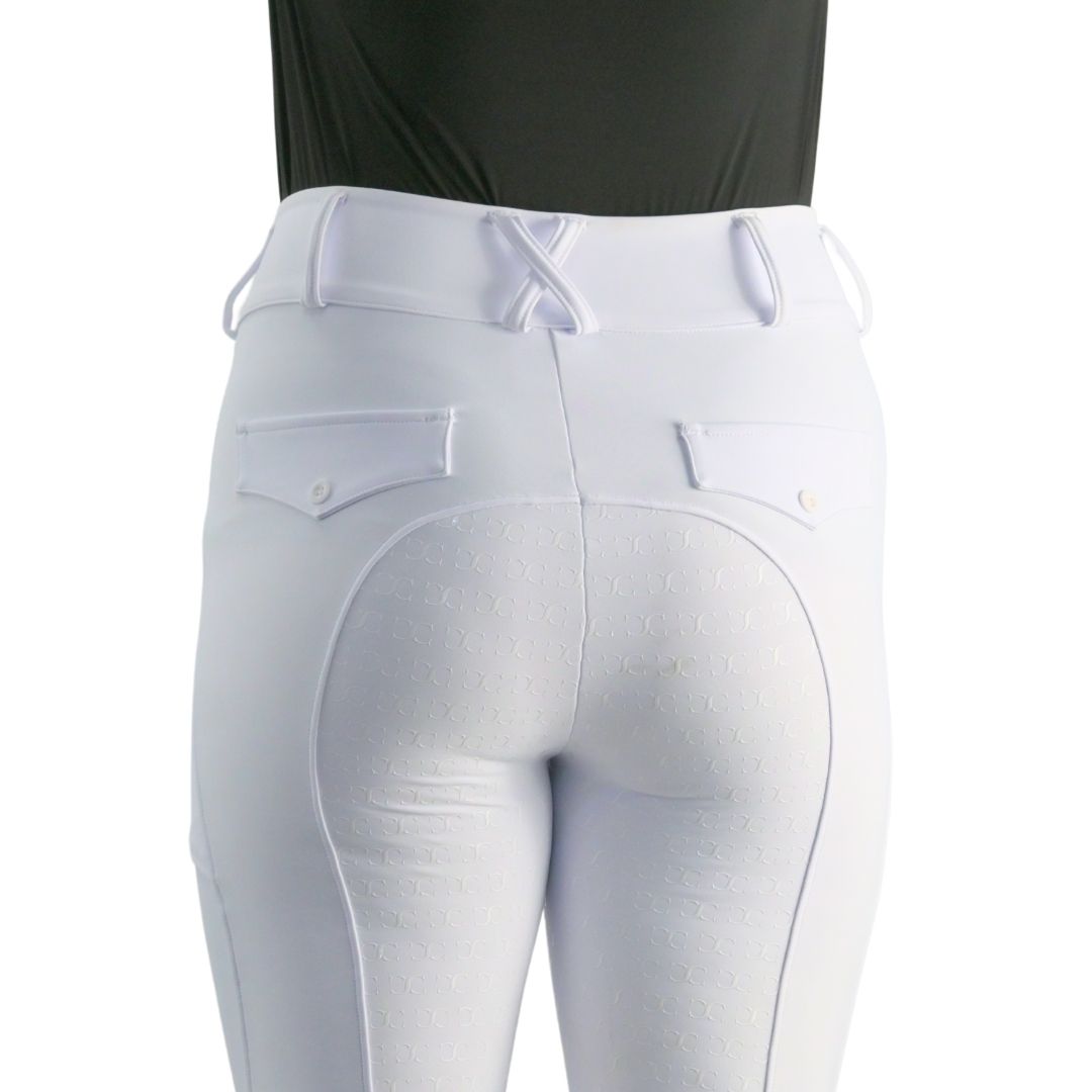 White Just Right Summer Breeches + Free Bit Belt - Riders Choice Supply Co