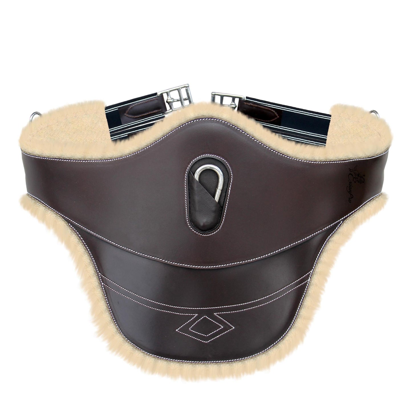 ExionPro Belly Guard Girth - Navy Blue Elastic with White Lines
