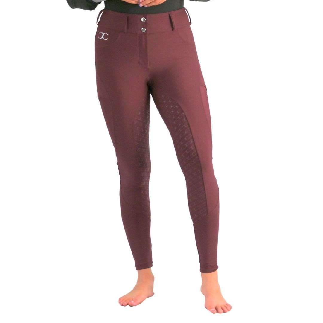 Burgundy Just Right Summer Breeches + Free Bit Belt - Riders Choice Supply Co