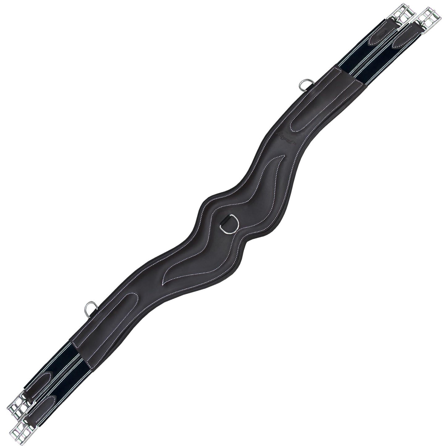 ExionPro 'AdaptLine' Wave Girth - Navy Blue Elastic with White Lines