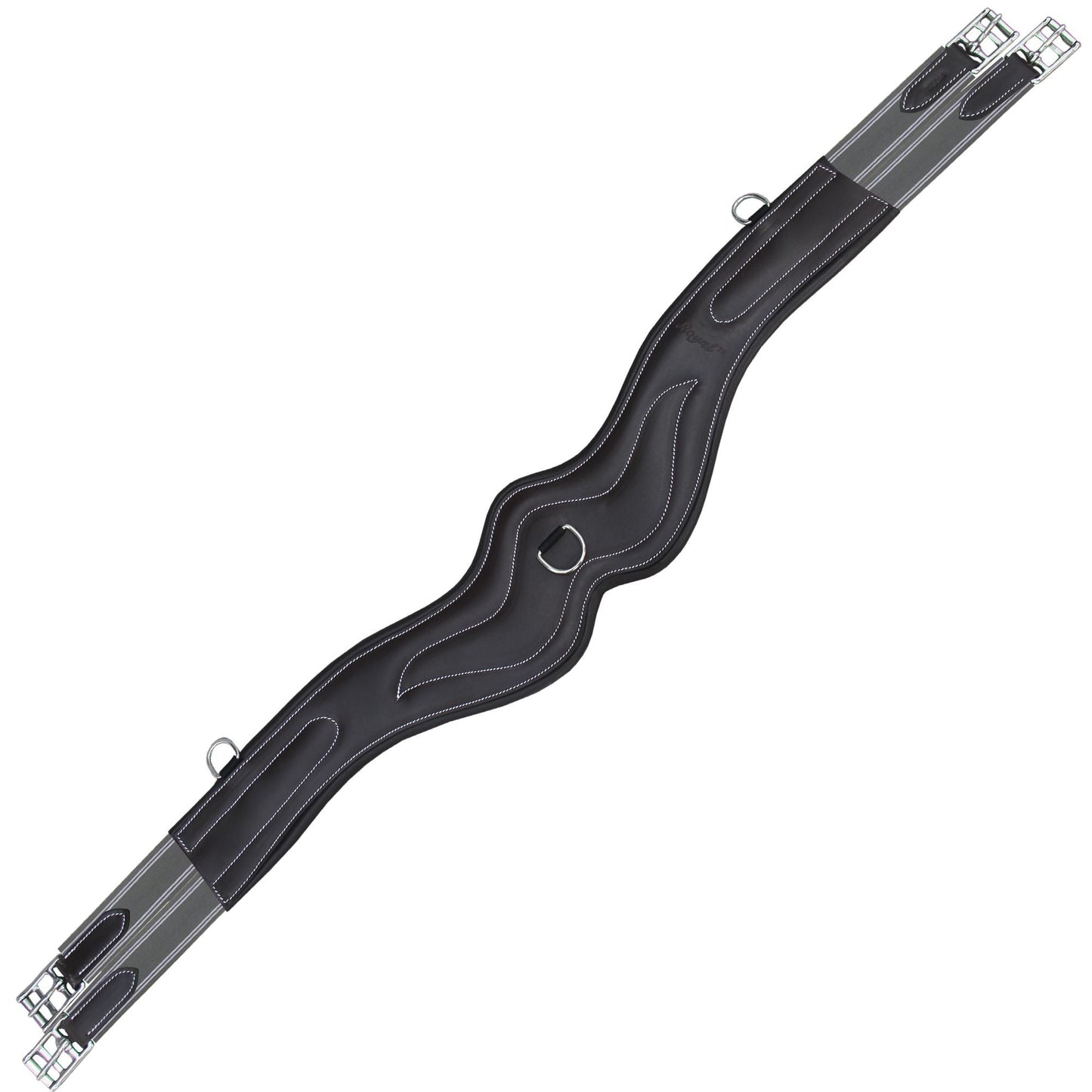 ExionPro 'AdaptLine' Wave Girth - Grey Elastic with White Lines