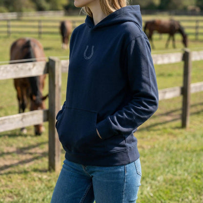 Fortuna Horseshoe Embroidered Hoodie