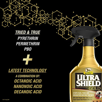 Ultra Shield Gold Insecticide & Repellent - 32 fl oz spray