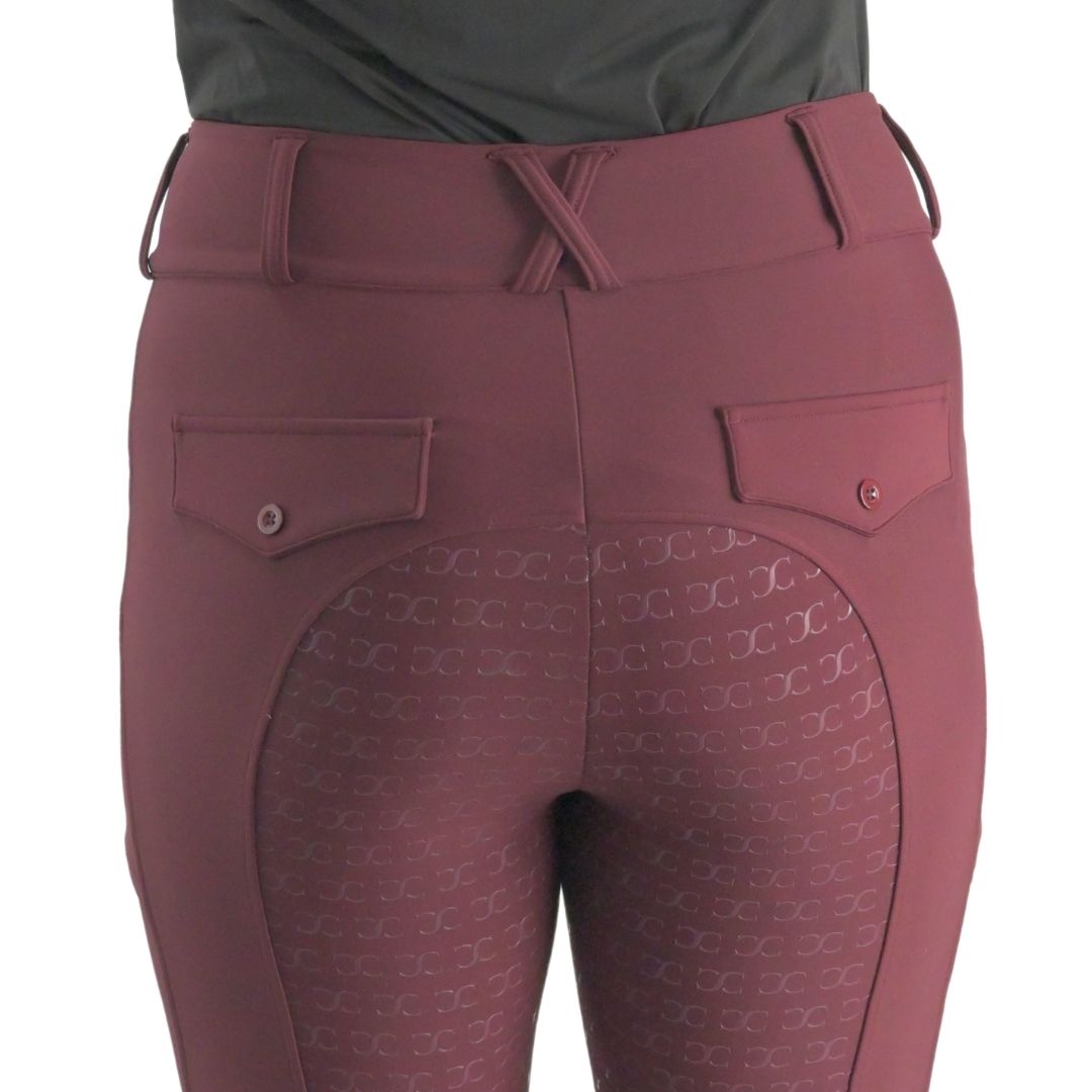 Burgundy Just Right Summer Breeches + Free Bit Belt - Riders Choice Supply Co