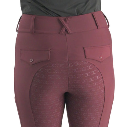 Burgundy Just Right Summer Breeches + Free Bit Belt - Riders Choice Supply Co