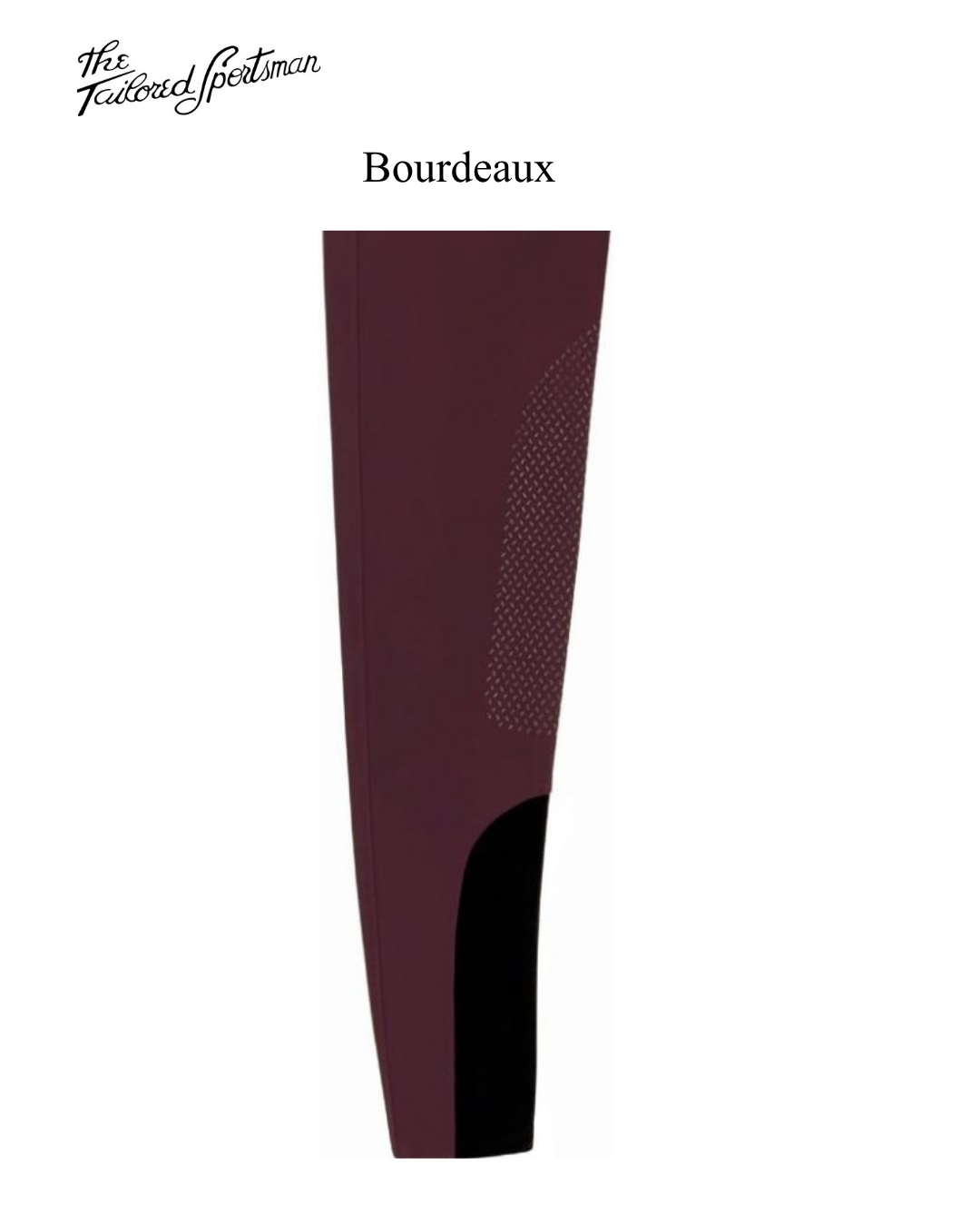 The Tailored Sportsman Trophy Hunter Breech- TechLight Fabric w. Silicone Knee Patch Style  No. 1917S – Ladies Low Rise Front Zip Bootsock