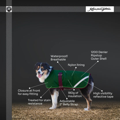 Winter Dog Coat - 180G Medium Weight - Waterproof & Breathable - Riders Choice Supply Co