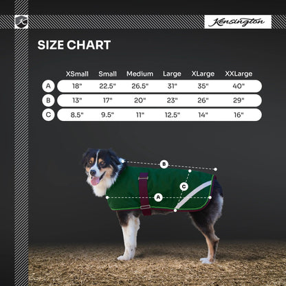 Winter Dog Coat - 180G Medium Weight - Waterproof & Breathable - Riders Choice Supply Co