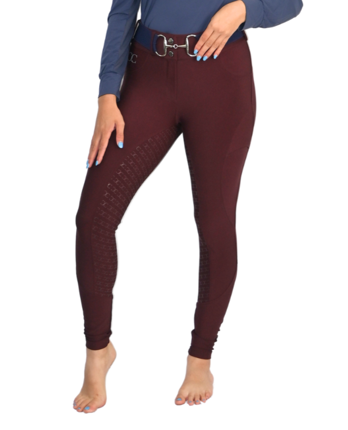 Burgundy Just Right Summer Breeches + Free Bit Belt - Riders Choice Supply Co