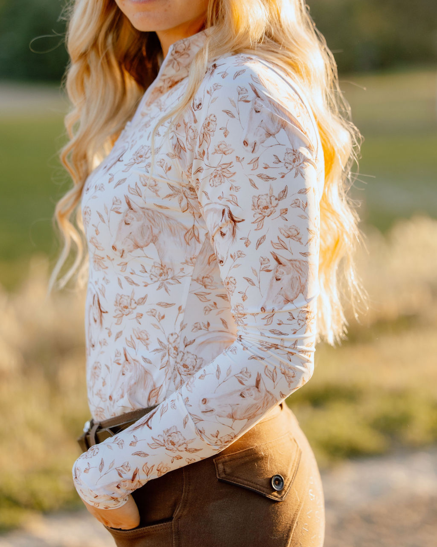 D. D. Connection Collection SEPIA Long Sleeve Signature Sunshirt