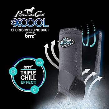Professionals Choice 2X Cool Front Splint Boots Pacific M - Riders Choice Supply Co