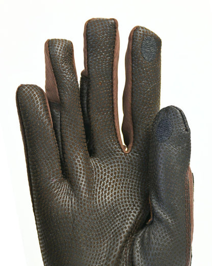 Tackified Copper Tech™️ Leather Premium Riding Glove in Brown - Riders Choice Supply Co