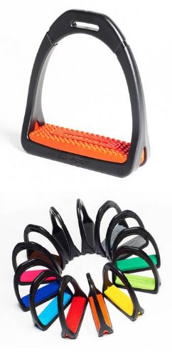 Shires "Compositi" Premium Profile Stirrups- Purple Child Size 4" - Riders Choice Supply Co