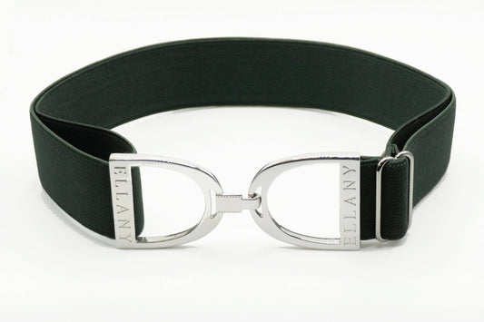 Hunter - 1.5" Silver Stirrup Elastic Belt - Riders Choice Supply Co
