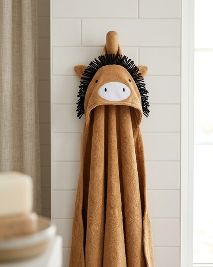 Honey Pony Organic Cotton Hooded Towel