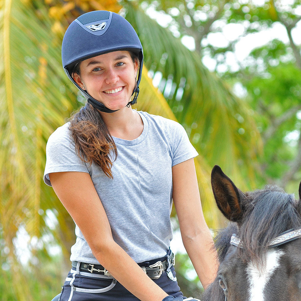 IRH XLT Suede Premium Show Helmet - Riders Choice Supply Co