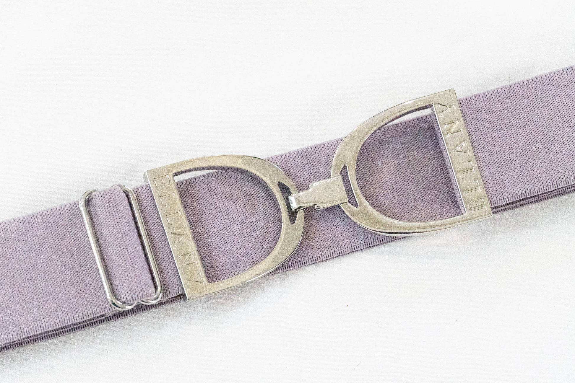 Lavender - 1.5" Silver Stirrup Equestrian Elastic Belt - Riders Choice Supply Co