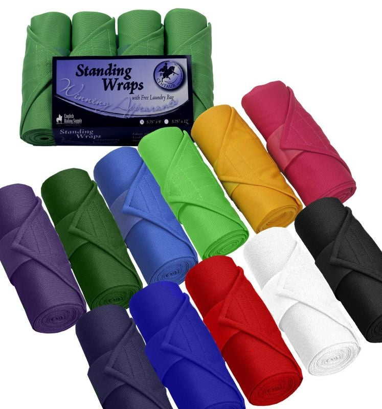 EQUIESSENTIALS Centaur Standing Wrap Bandages 9' - Dark Purple - Riders Choice Supply Co