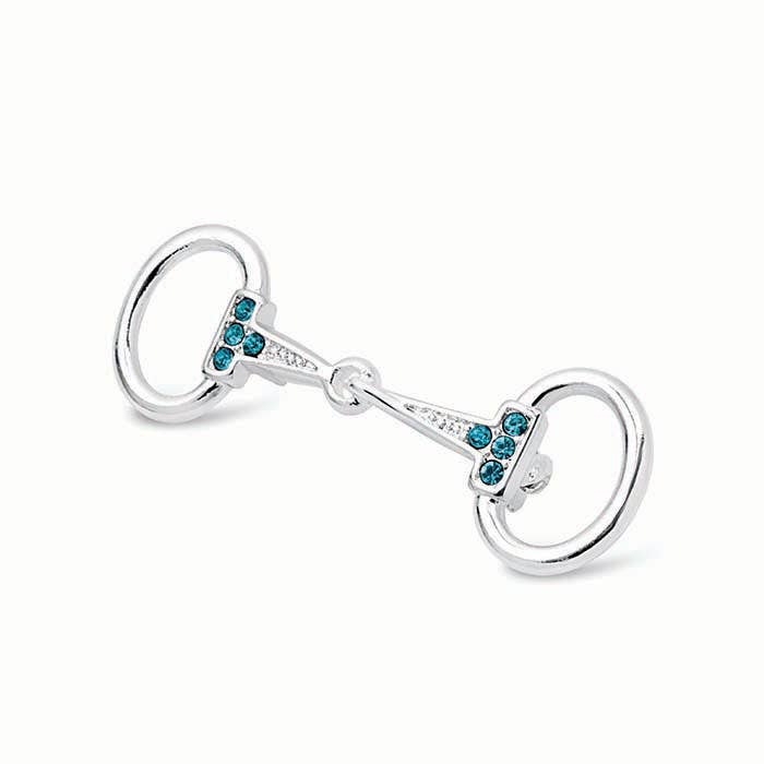 Small Silver Plated Snaffle Bit Stock Pin - Riders Choice Supply Co