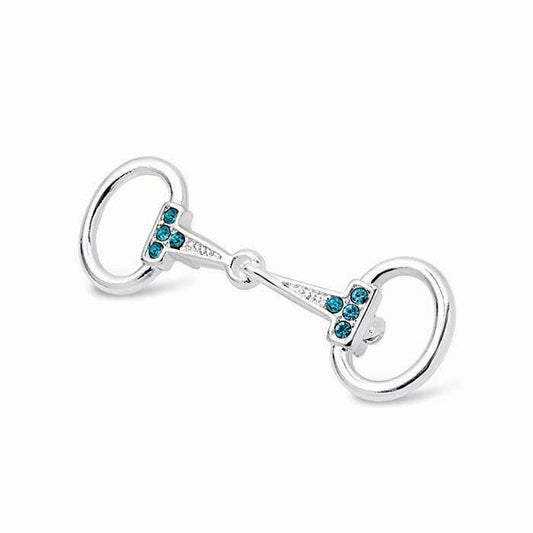 Small Silver Plated Snaffle Bit Stock Pin - Riders Choice Supply Co