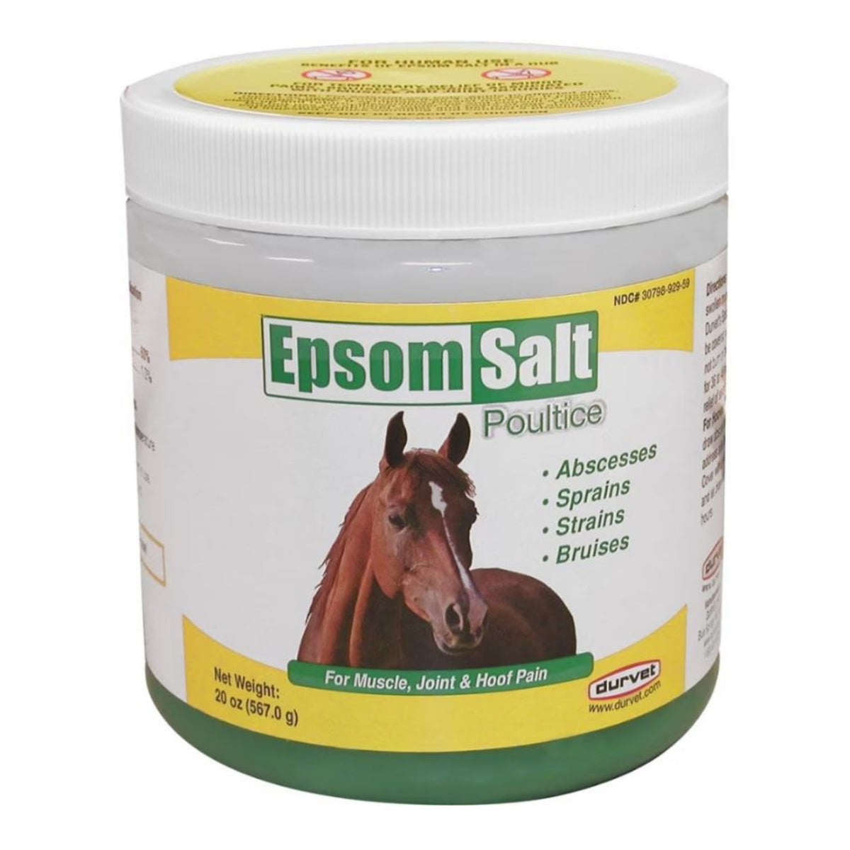 Durvet Epsom Salt Poultice 20 Ounce Horse & Rider Formula - Riders Choice Supply Co