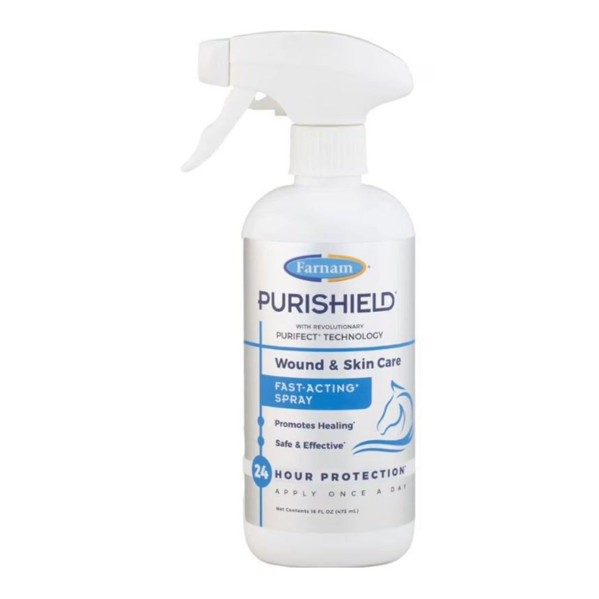 Farnam Purishield Wound & Skin Spray, 16 oz - Multi-Animal - Riders Choice Supply Co