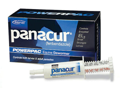 DURVET Panacur Powerpac Fenbendazole Paste Wormer, 57g 5-Pack - Riders Choice Supply Co