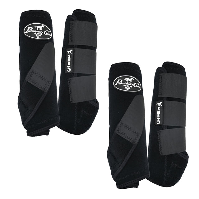 Professional's Choice SMB Strike Boots, Medium, Black, 4 Pack - Riders Choice Supply Co