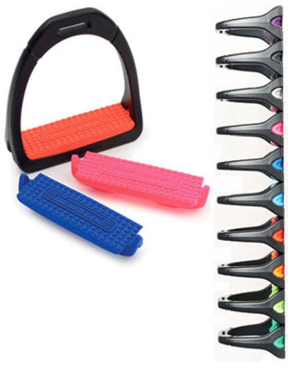 Shires "Compositi" Premium Profile Stirrups- Purple Child Size 4" - Riders Choice Supply Co