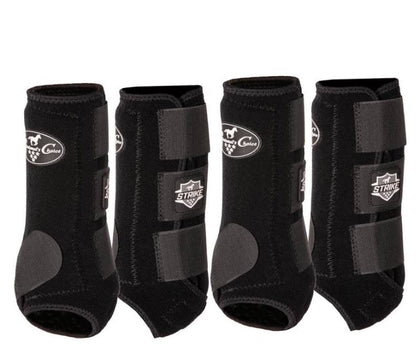 Professional's Choice SMB Strike Boots, Large, Black, 4 Pack - Riders Choice Supply Co