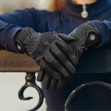 HORZE B Vertigo Paola Air Grip Gloves Anthracite Size 7 - Riders Choice Supply Co