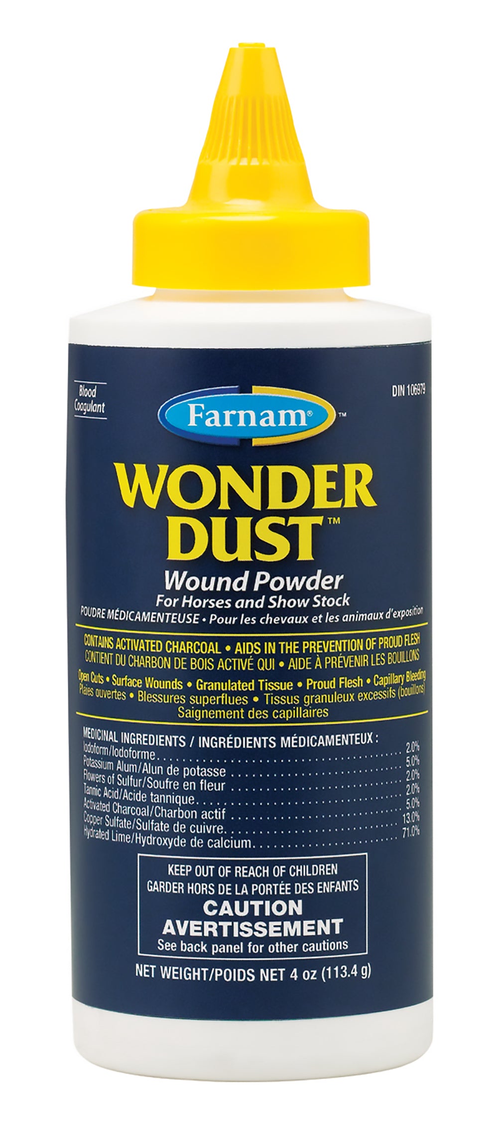 Farnam Wonder Dust Wound Powder, 4 Ounces for Horses - Riders Choice Supply Co
