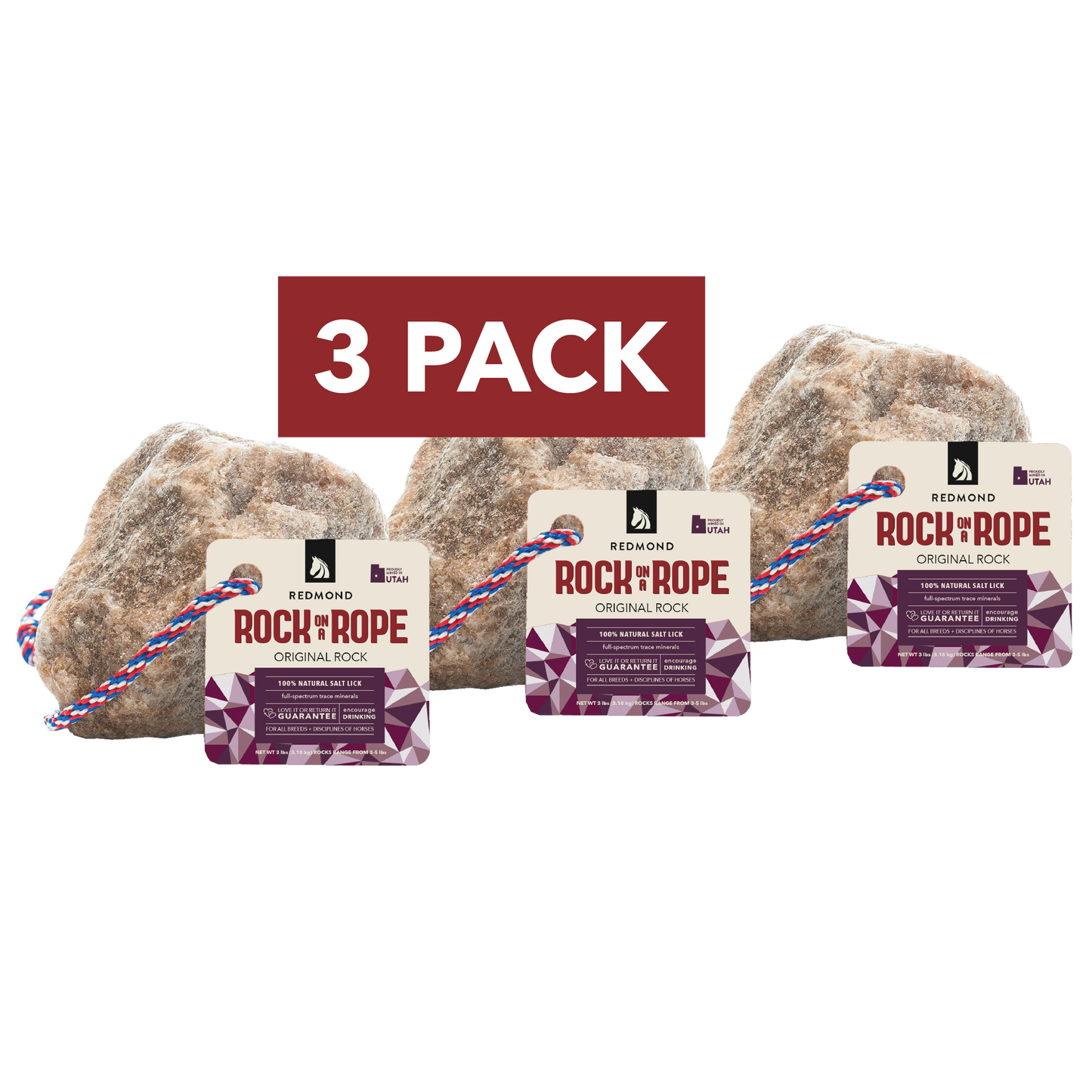 Redmond Rock® - Mined Horse Salt Lick - Riders Choice Supply Co