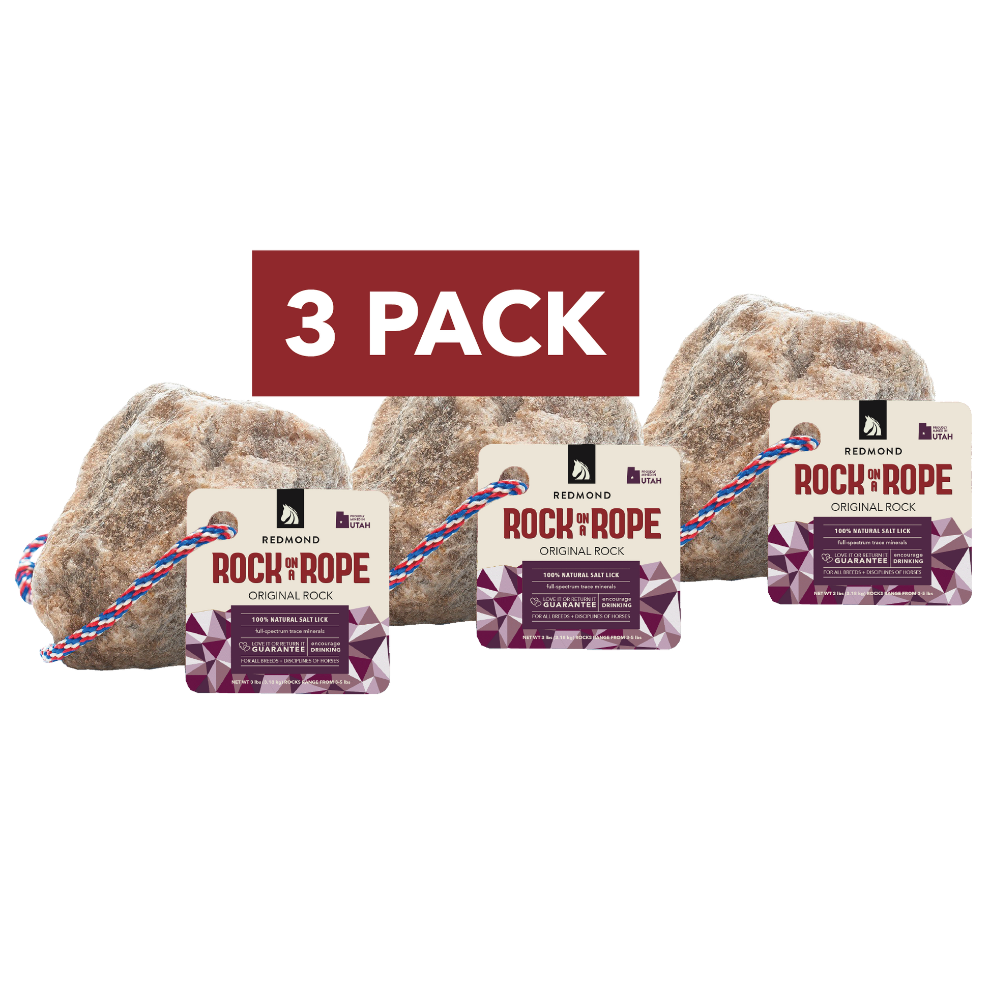 Redmond Rock® - Mined Horse Salt Lick - Riders Choice Supply Co