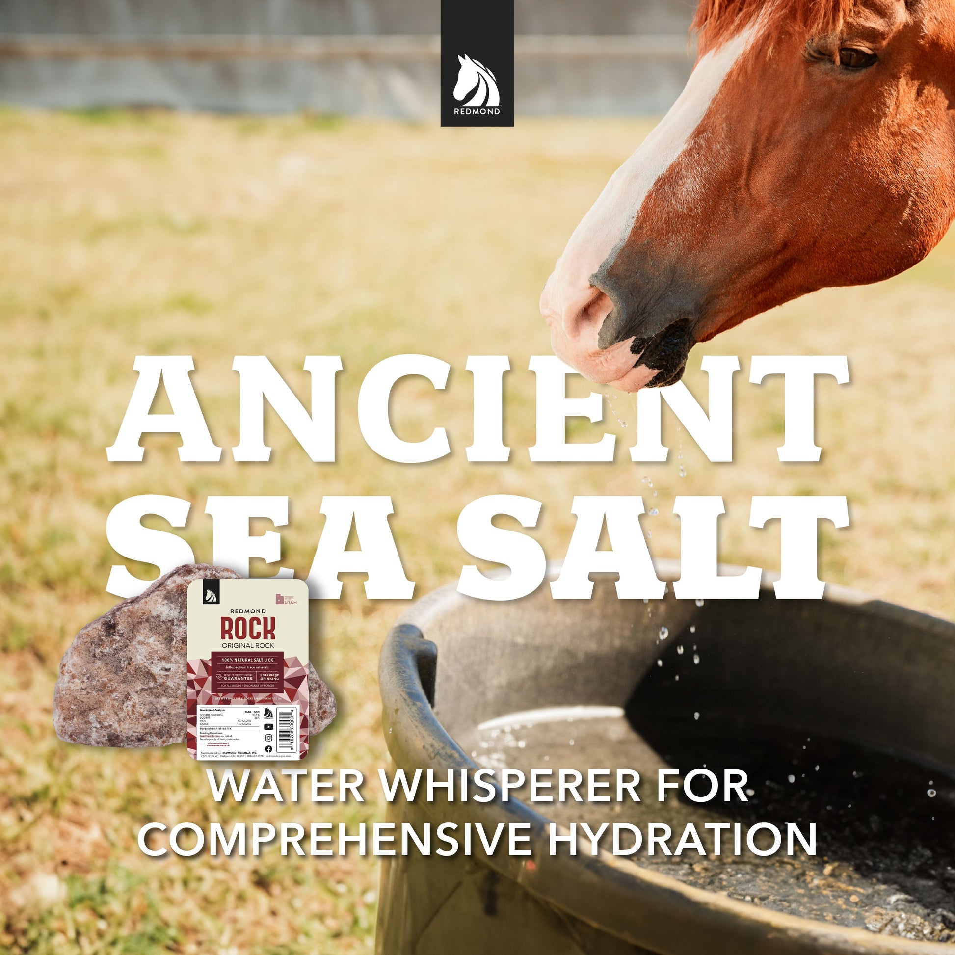 Redmond Rock® - Mined Horse Salt Lick - Riders Choice Supply Co
