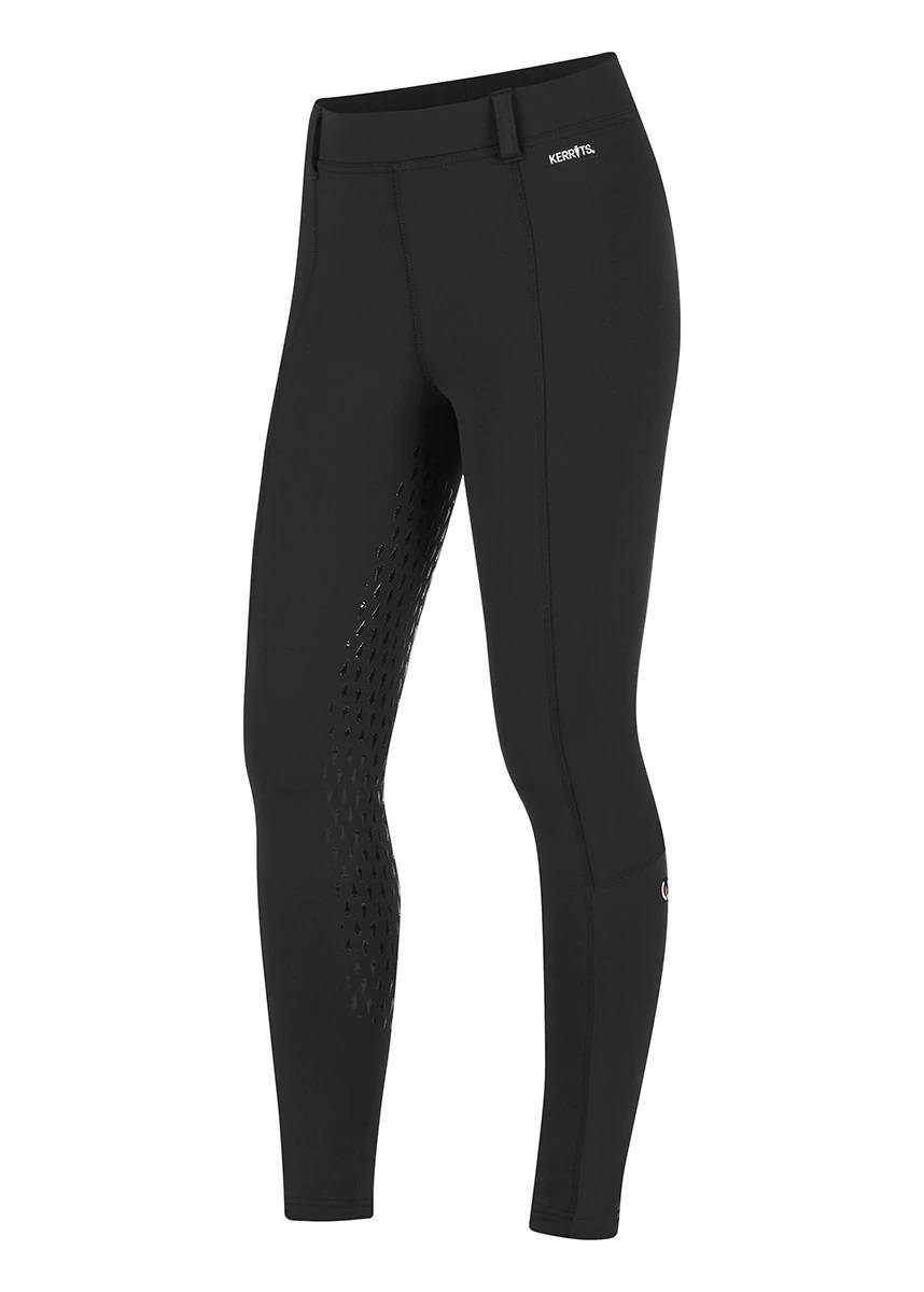 KERRITS EQUESTRIAN APPAREL Kids Thermo Tech Tight Size S Black - Riders Choice Supply Co